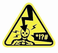 ZFX Electrocution Warning Label